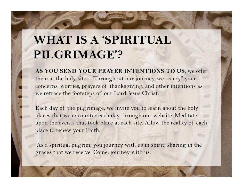 Preparing for a Spiritual Pilgrimage